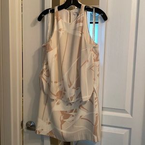 Halston Heritage Printed Sleeveless Mini Dress